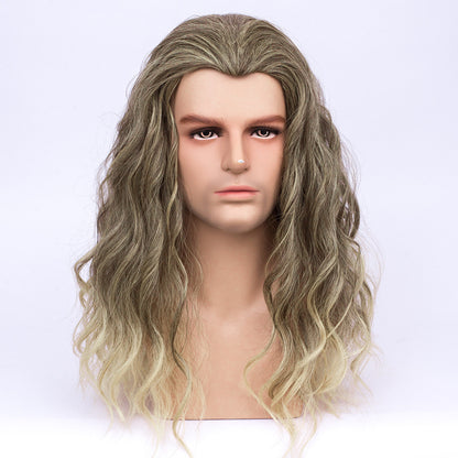 Halloween Cos High Quality Matte Temperature Silk Wig Beard