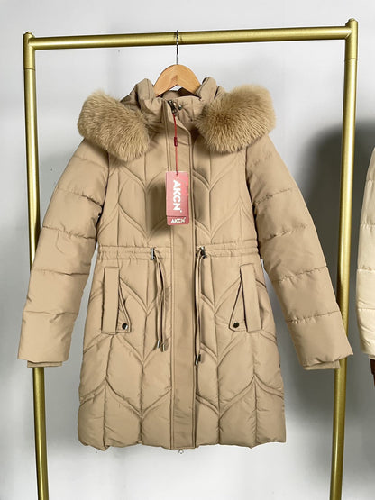 Winter Down Cotton Jacket Women's Mid-length